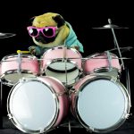 Dog is playing drums – Metallica Enter Sandman